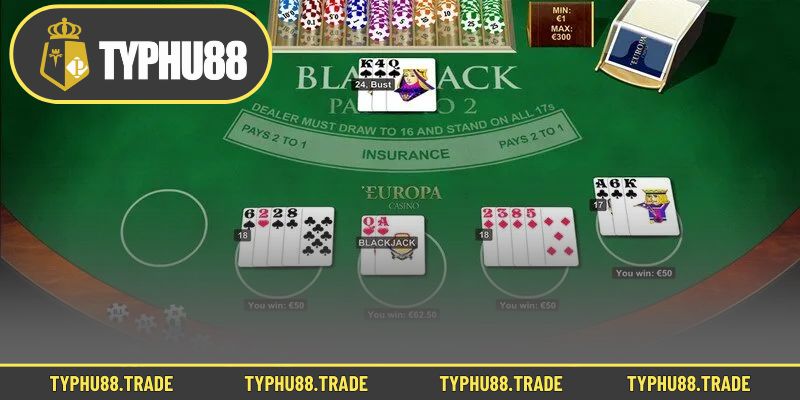 Chi tiết thông tin luật tham gia cho Blackjack 